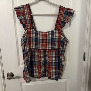 Torrid plaid belle isle top